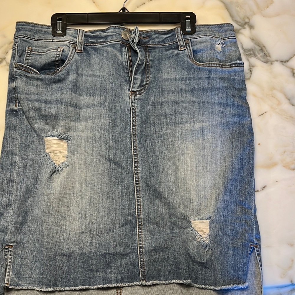 Kut from the kloth denim skirt
